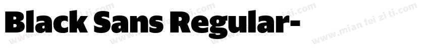 Black Sans Regular字体转换